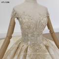 Jancember HTL1296 elegant cap sleeve fashion beaded women wedding dress ball gown